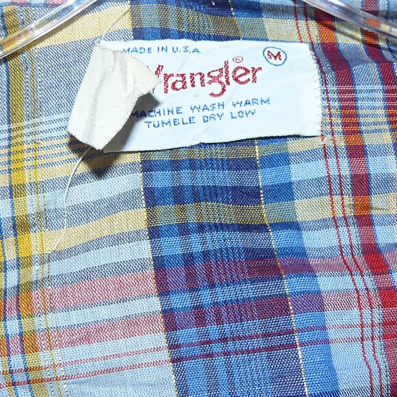 Wrangler Western Style Pearl Snaps Shirt Size Med. - Picture 4 of 4